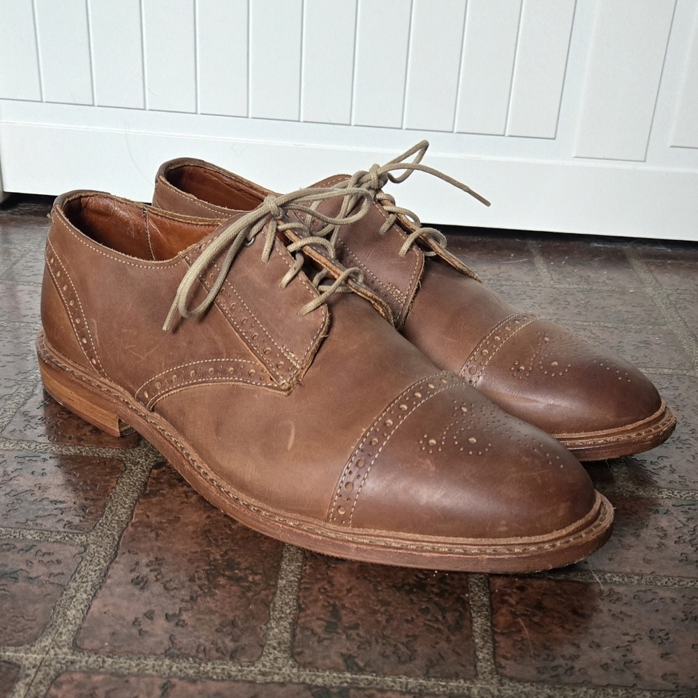 Allen Edmonds Cap Toe Bainbridge Derby Sz 9.5
